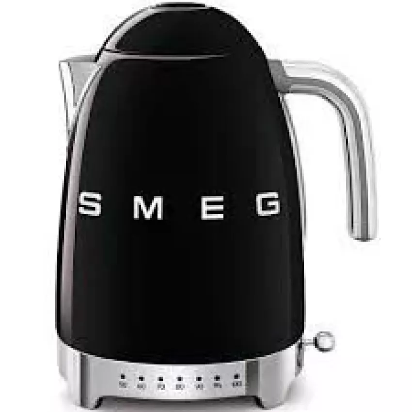 SMEG KLF04BLUK|50's 溫度控制電熱水壺|1.7升|黑色|香港行貨|全機 2 年保養