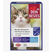 Dein Bestes 奧米加 3 魚肉濕貓糧 (經MSC認證)  12包 x 100g | 德國進口